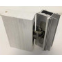 Петля скрытая для компланарных дверей, универсальная, 3D, 130x32/25 мм, 60 кг, цамак и алюминий, с 4 накладками и 4 винтами для крепления накладок, никель матовый