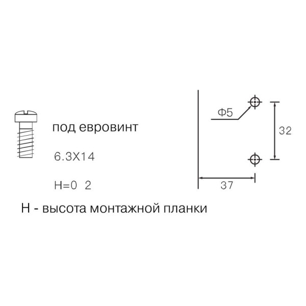 Планка монтажная 3D для петель Firmax Smartline Clip On,Soft-Close, H=2, крестовая с регулировкой по высоте, под евровинт-1