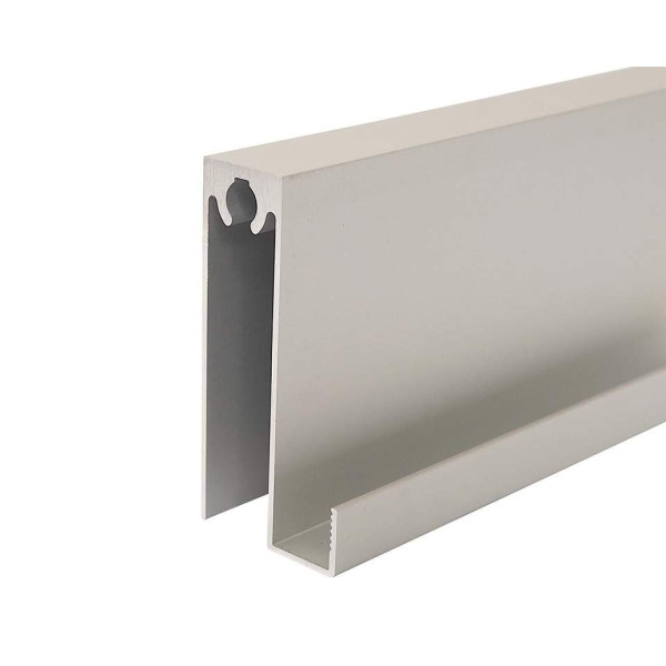 Планка нижняя Classic Slim, алюминий, L=5800 мм, серебро.-3