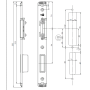 Планка ответная Maxbar для ригеля и защелки, регулируемая, левая, U24x5