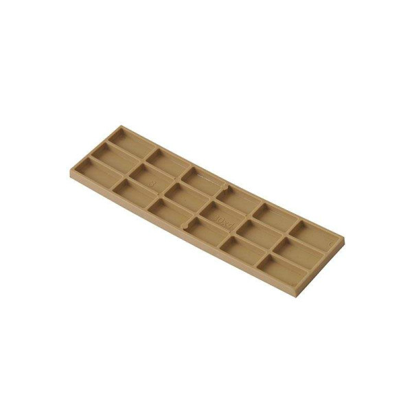 Пластина рихтовочная Bistrong 100x30x4 желтая-1