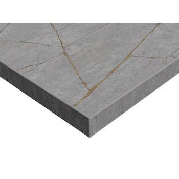 Плита ЛДСП ALVIC SYNCRON 1240*18*2750 мм, керамика золото 02 (Porcelain Gold 02 JA),  двустороннее тиснение