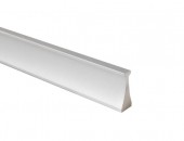 Профиль ручка для фасадов, серия FORT, L=3000 мм, алюминий, серебро.