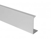 Профиль ручка для фасадов, серия KARE, L=3000 мм, алюминий, серебро.