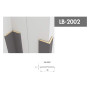 Профиль  МДФ AGT LB-2002 3*48*2800 мм, супермат серый шторм (726)
