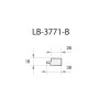 Профиль МДФ AGT LB-3771-B 18*38*2800 мм, дуб акра 3042