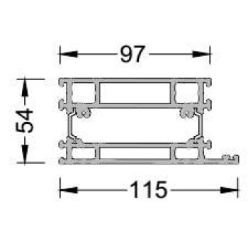 Профиль цоколя ALUMARK 115/97 мм 6м Белый RAL9016