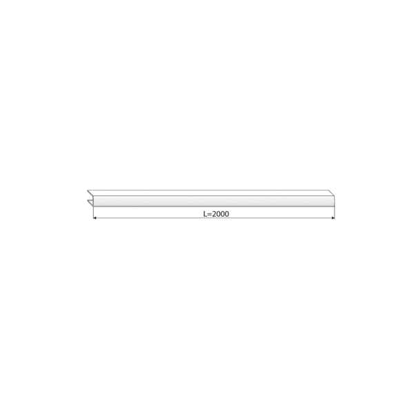 Профиль декоративный для VENTUS, белый RAL9016 L=2000-1