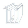 Профиль подставочный, совместим с профилем VEKA 60 / WHS 60 (110.026), 6.5м