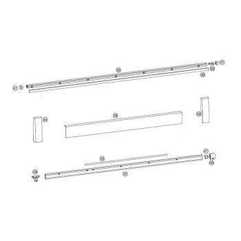 Комплект шин Internika SP/HKS160 S 1251-1650 RAB-3430мм, белый