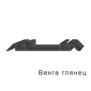 Направляющая нижняя, алюминий, L=5800 мм, венге глянец.