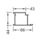 Рама дверная ALUMARK 66/43 мм 6.5м Белый RAL9016