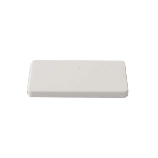 Розетка прямоугольная  белая  RAL9010-2