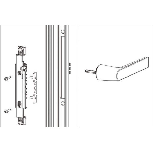 Ручка оконная NP Ultra, круглая, Европаз, белая RAL9010, 03961410-4