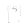Ручка Patio штифт 37, R05.5, бронза