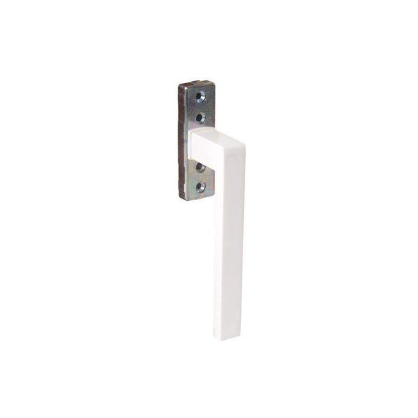 Ручка KORA 175 с четырёхгранным штифтом 7 мм, 90 градусов, белая RAL9010, 02466410-2