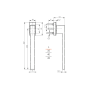 Ручка для раздвижных систем Dublin PSK, порошковое покрытие, серебристый