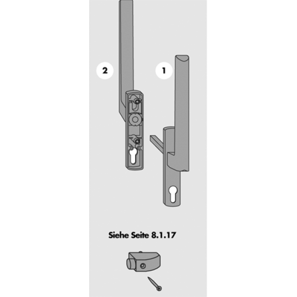Ручка наружняя HS 300 PZ, средняя бронза (только с PMHB0050-530010)-4