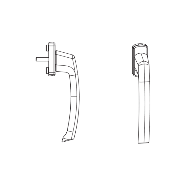 Ручка окон. SKB Harmony шт. 35мм, бронза-2