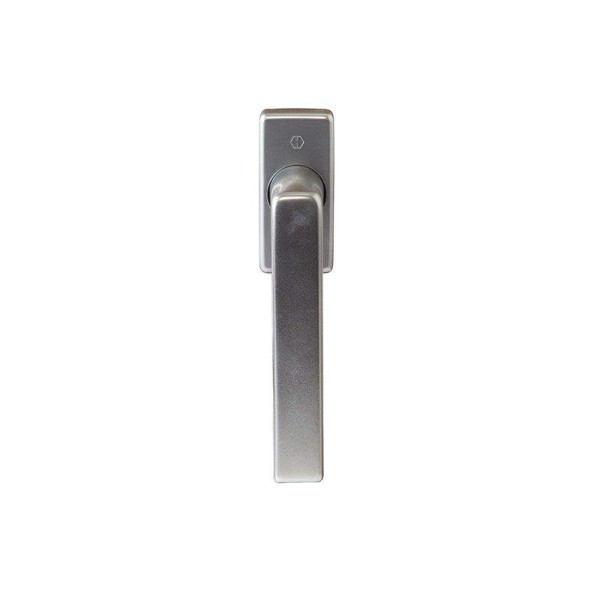 Ручка оконная HOPPE Dallas Secustic алюминиевая, штифт variofit 32-52 мм (F9) титан, 90° , 2 винта М5х55/60-2