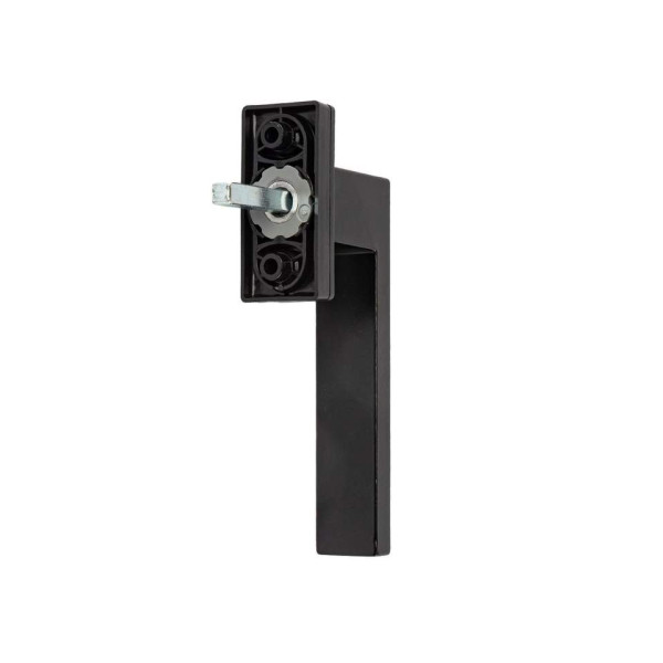 Ручка оконная Internika DUBLIN 35 мм, алюминиевая, 2 винта, черный матовый RAL9005M (45°)-4
