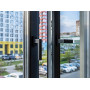 Ручка оконная Internika DUBLIN 35 мм, алюминиевая, 2 винта, черный матовый RAL9005M (45°)