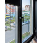 Ручка оконная Internika DUBLIN 35 мм, алюминиевая, 2 винта, черный матовый RAL9005M (45°)