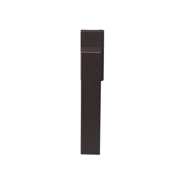 Ручка оконная Internika DUBLIN 35 мм, алюминиевая, 2 винта, коричневый матовый RAL8019 (45°)-3