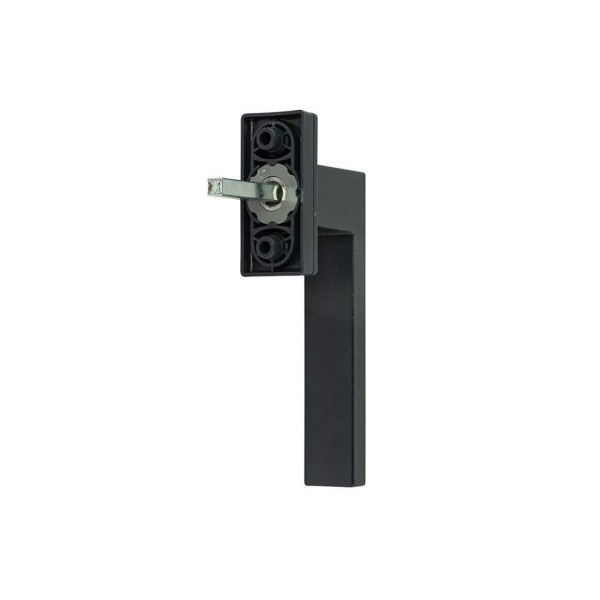 Ручка оконная Internika DUBLIN 40 мм, алюминиевая, 2 винта, антрацит матовый RAL7016M (45°)-1