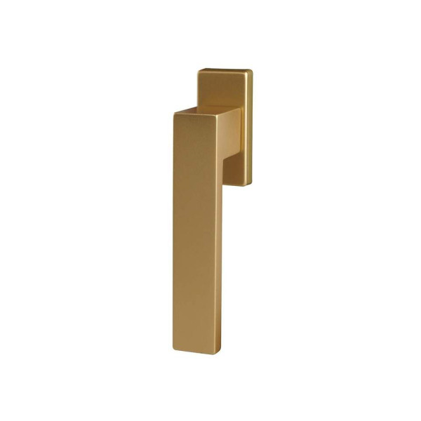 Ручка оконная Internika DUBLIN 45 мм, алюминиевая, 2 винта, золото F3 (45°) (матовая поверхность)-1