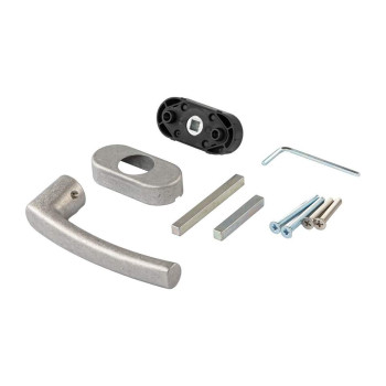 Ручка оконная Rotoline, M5x35/M5x50, 90° неокрашенная