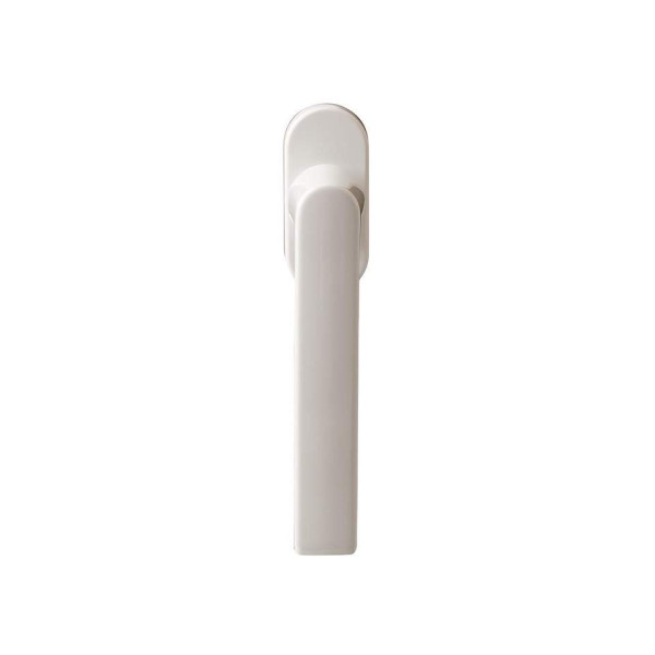 Ручка оконная алюминиевая  HOPPE Hamburg SecuForte, штифт vario fit 32-42 мм, 45°, 2 винта М5х45,  2 винта М5х50, Белая-3