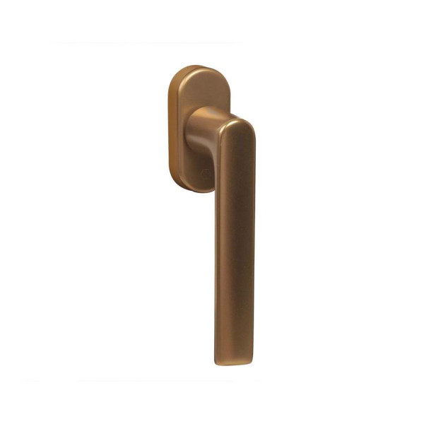 Ручка оконная алюминиевая  HOPPE Hamburg SecuForte, штифт vario fit 32-42 мм, 45°, 2 винта М5х45,  2 винта М5х50, бронза-1
