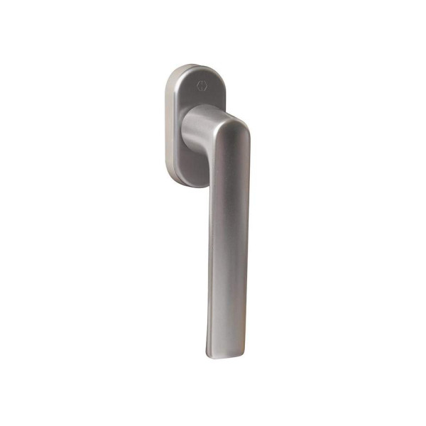 Ручка оконная алюминиевая  HOPPE Hamburg SecuForte, штифт vario fit 32-42 мм, 45°, 2 винта М5х45,  2 винта М5х50, титан-1