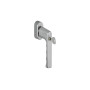 Ручка оконная алюминиевая с ключом HOPPE Hamburg SecuForte , штифт vario fit 32-42 мм, 45°, 2 винта М5х45,  2 винта М5х50, титан