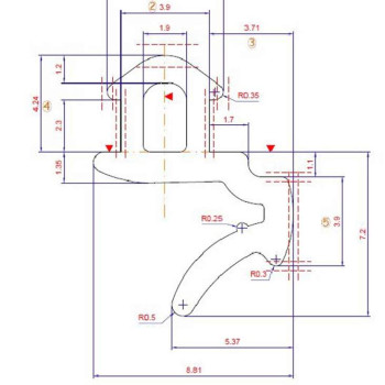 Уплотнитель совместим с профилем KBE 227 (рама, створка), EPDM, черный