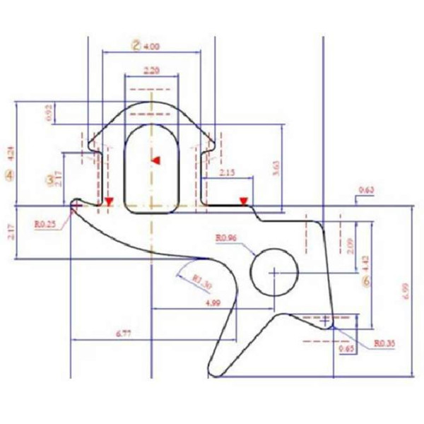 Уплотнитель совместим с профилем KBE 255 (стеклопакет), EPDM, чёрный
