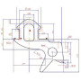 Уплотнитель совместим с профилем KBE 255 (стеклопакет), EPDM, чёрный