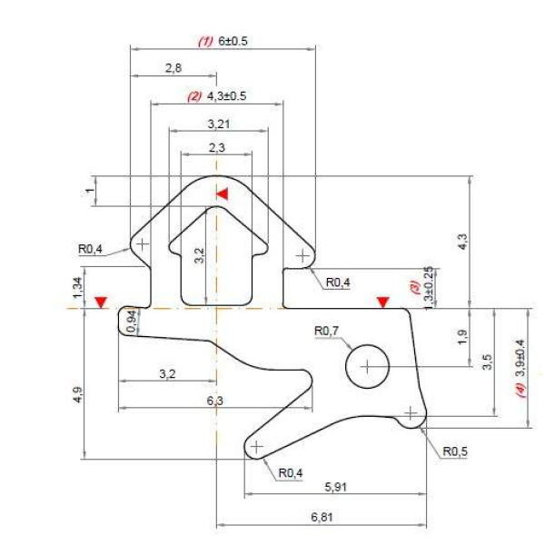 Уплотнитель совместим с профилем VEKA 253 (рама, стеклопакет), EPDM, серый
