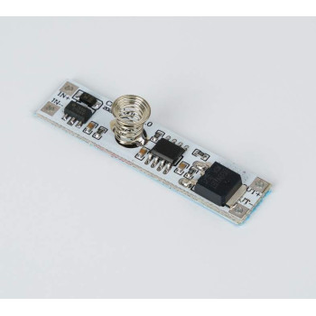 Сенсорный мини диммер для профиля, без проводов. 12/24V, 5А, 60/120W