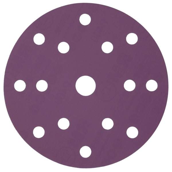 Шлиф круг HANKO PP627 Purple Paper 150мм 15отв Р120 на бум основе липучка