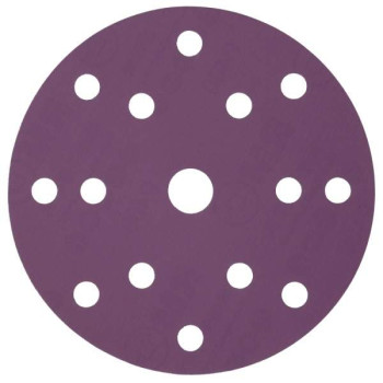 Шлиф круг HANKO PP627 Purple Paper 150мм 15отв Р180 на бум основе липучка