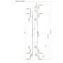 Штульповый запор Internika HL2/P1800 4RS EX