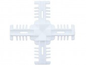 Соединение декоративное крестовое Isabel 18 мм белое