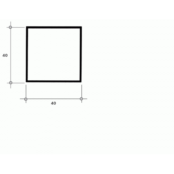 соединитель CUAD-03 (167) 40*40 мм ,6 м. белый.