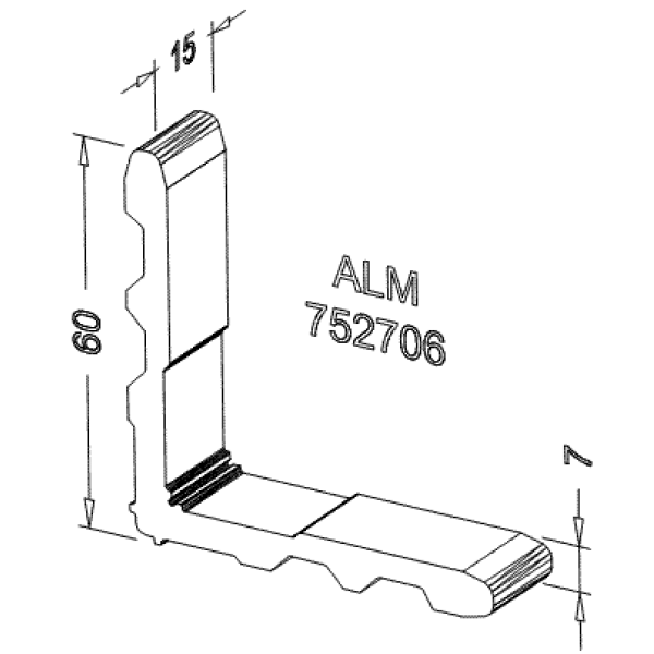 Соединитель угловой ALUMARK для ALM252200-4