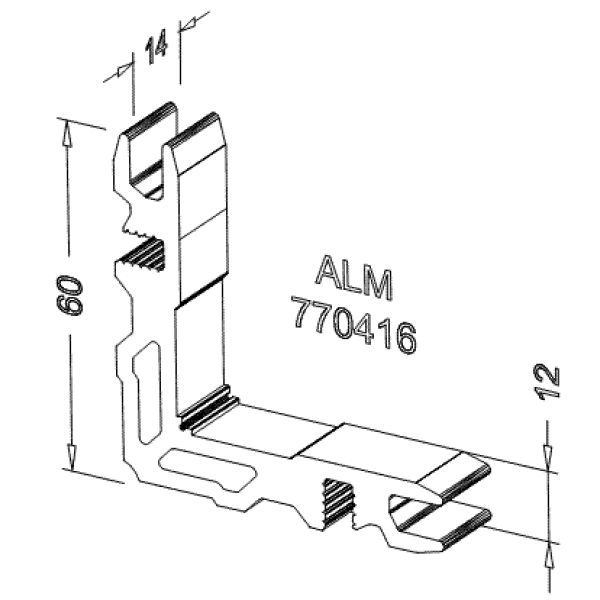 Соединитель угловой ALUMARK для ALM270122-4