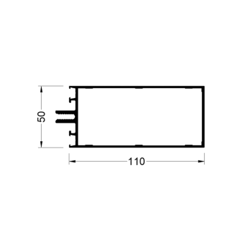 Стойка и Ригель 110 мм 6,8м  RAL9016