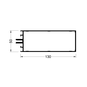 Стойка и ригель 130 мм 6,8м RAL9016