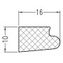 Уплотнитель Алюстарт на профиль-порог, EPDM, черный